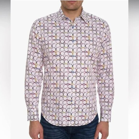Share NWT Robert Graham Button Up Shirt Classic Fit 100% Cotton Multicolor Men M - Picture 1 of 9